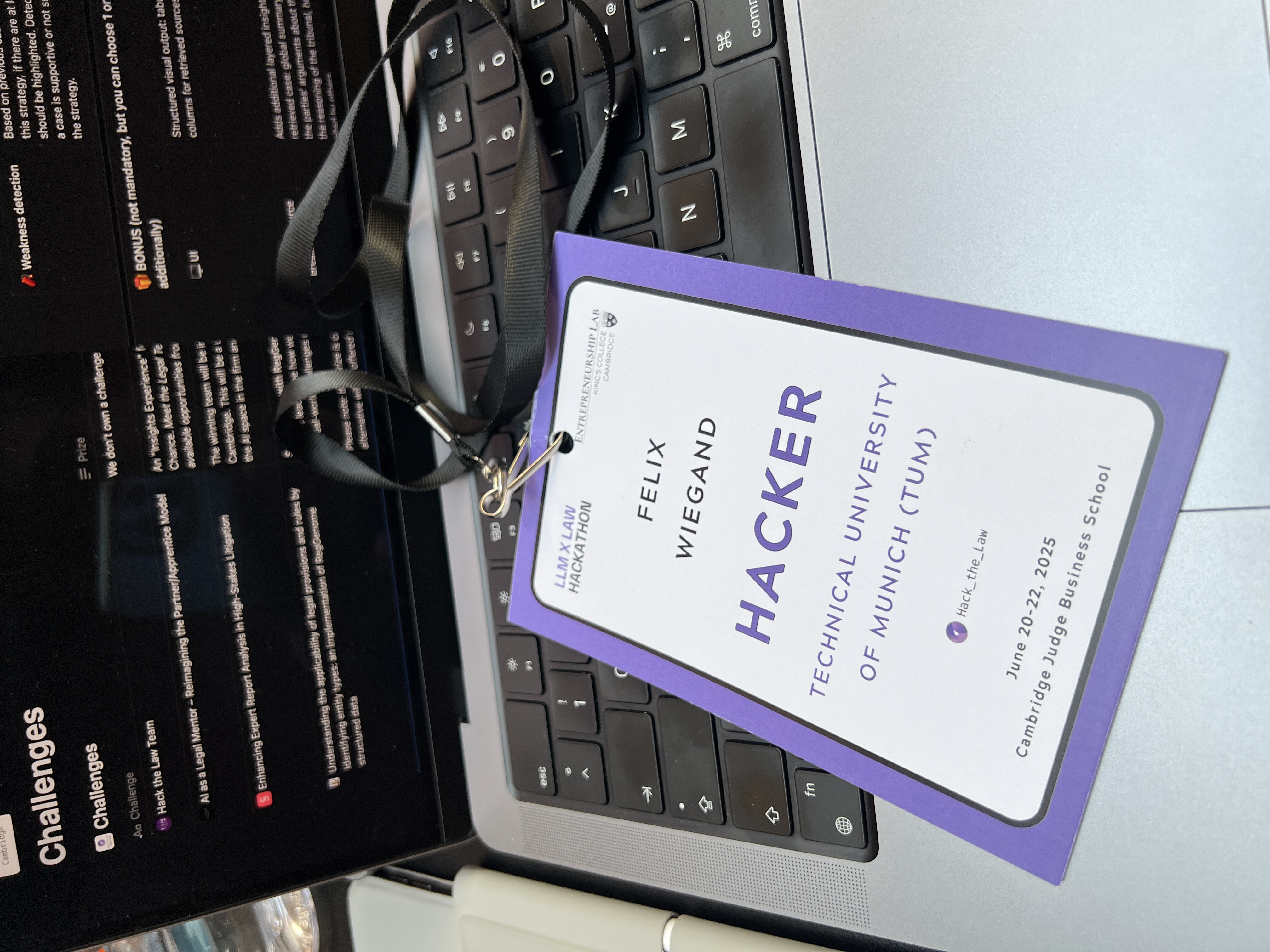 Picture of Felix's hacker batch